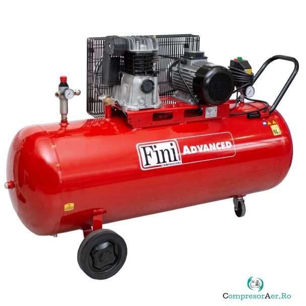 Compresor de aer Fini MK103-200-4, 200 l, 3000W, 10 bar, 395 l/min