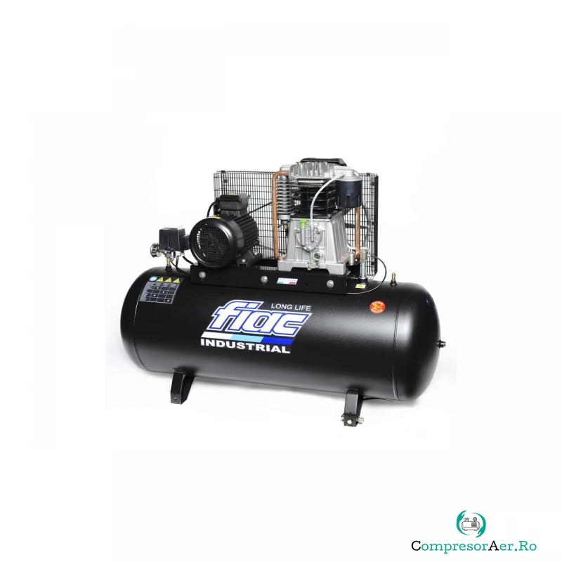 Compresor de aer cu piston trifazat, FIAC Professional Italia, tip NEW-AB500-7.5F LONG LIFE, 380V, rezervor 500l, debit 840l/min, 10 bar, ungere cu ulei