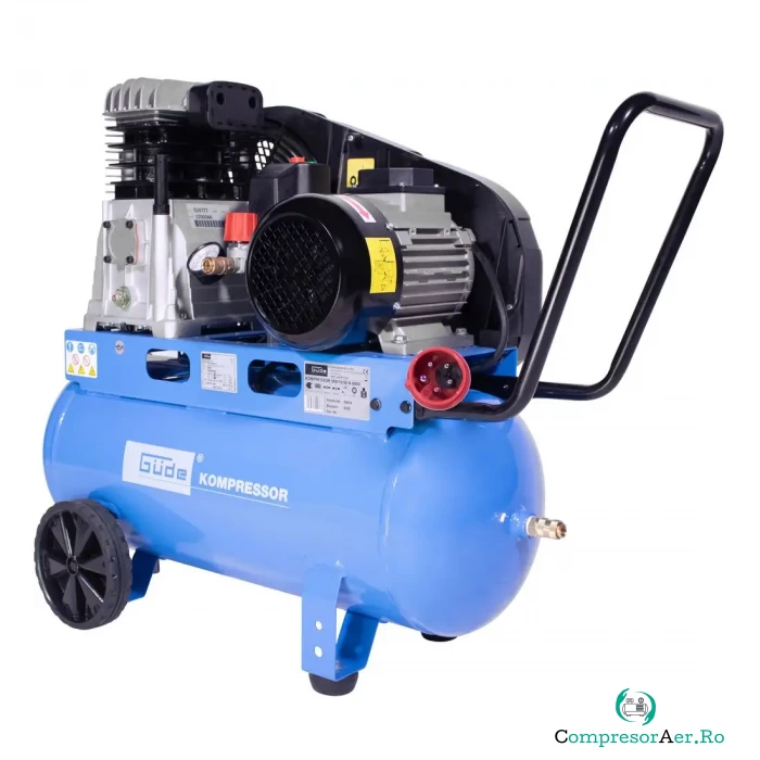 Compresor cu ulei cu doi cilindri 580 10 50 Gude 50018, 2200 W, 50 L, 10 bari