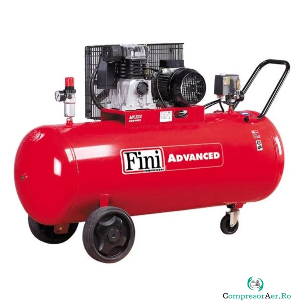 Compresor de aer Fini MK113-200-4, 200 l, 3 kW, 10 bar, 500 l/min