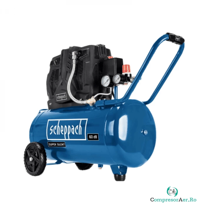 Compressor fara ulei HC51Si Scheppach 5906141901, 1500 W, 50 L, 8 bari