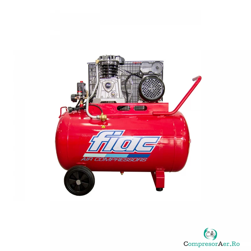 Compresor de aer cu piston monofazat, FIAC Professional Italia, tip AB100/360MC, 230V, rezervor 100l, debit 350l/min, 10 bar, ungere cu ulei