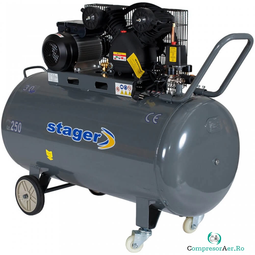 Compresor Stager HM-V-0.25/250, 2200W, 8 Bar, 250L